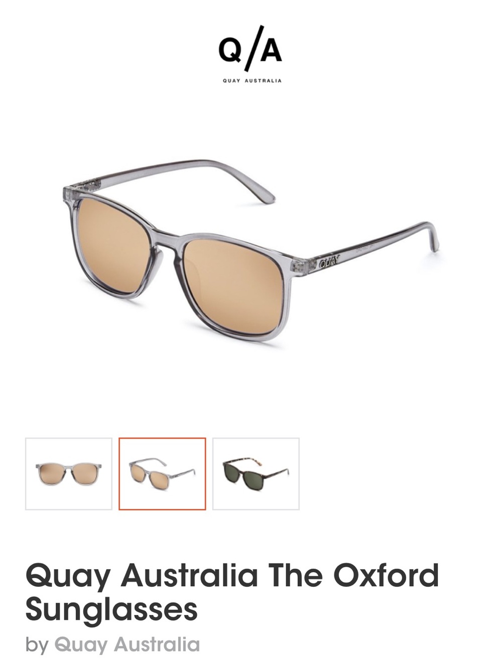 Quay Australia Oxford sunglasses